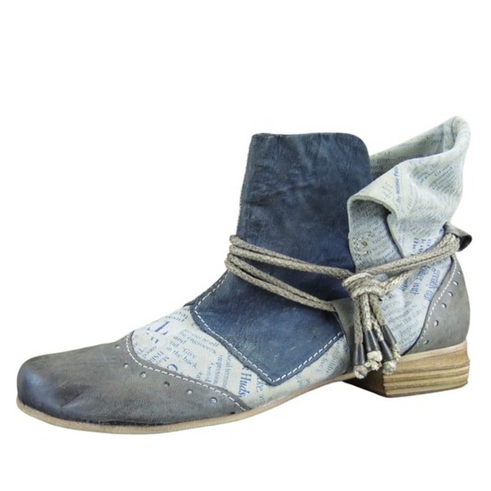 Charme Women's  Ankle Boots Gray Leather‎ Sz 39 Medium  Used 2025